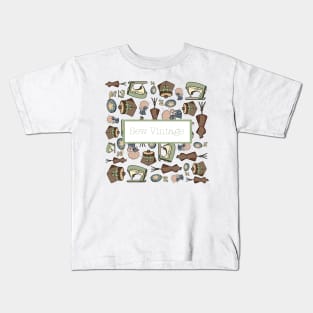 sew vintage 50s notions Kids T-Shirt